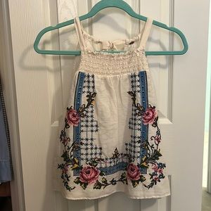 Free people embroidered top